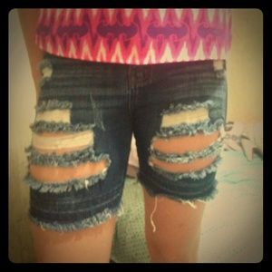 Ripped shorts